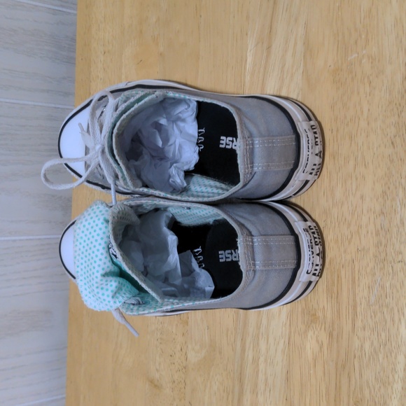 Converse Chuck Taylor All-star Unisex double tongue gray and teal - Picture 4 of 10